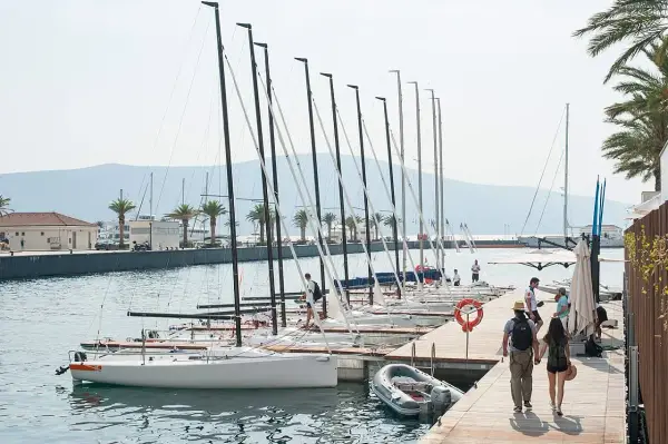 Montenegro J70 Racing fleet, 9 boats in Porto Montenegro - J70